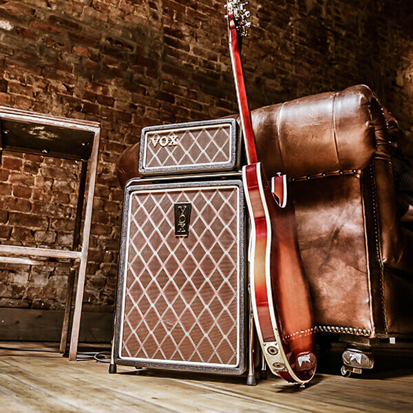 stacked glam of vox amps